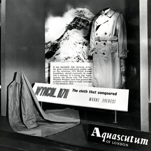撒切尔夫人上身aquascutum ▽1953,著名探险家 edmund hilary与他